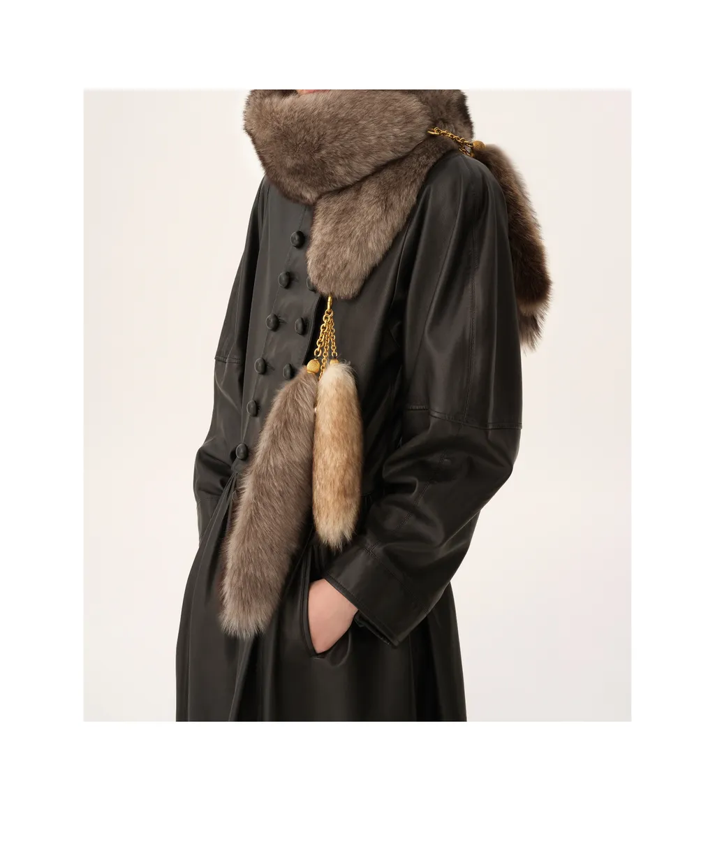 The Treasure Tails Shearling Scarf