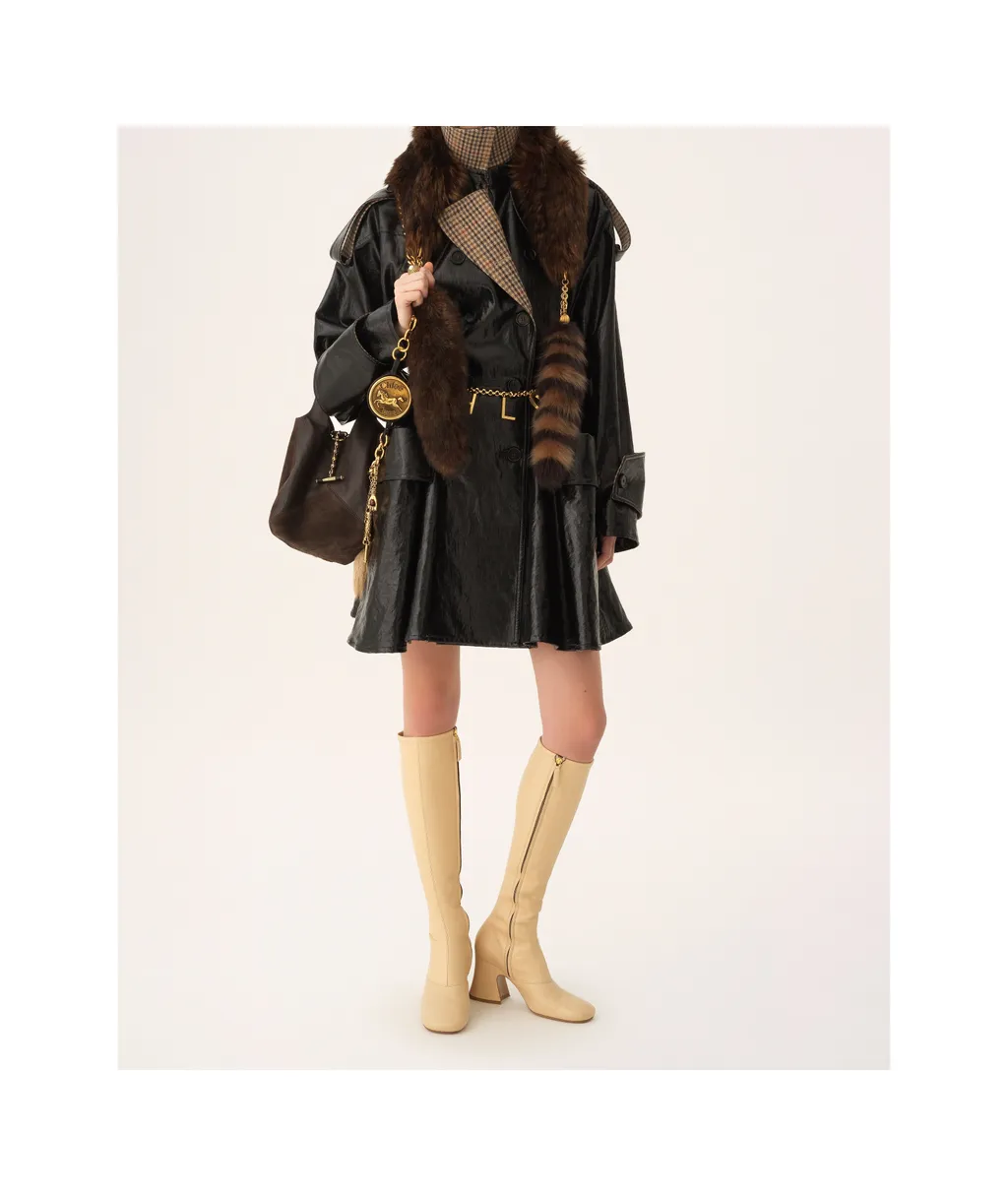 Double-Breasted Short Riding Coat