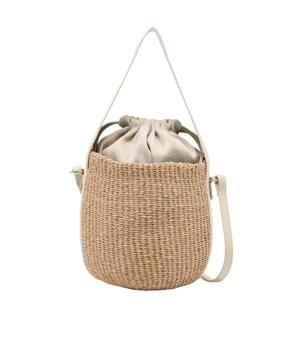 Woven Top-Handle Shoulder Bag