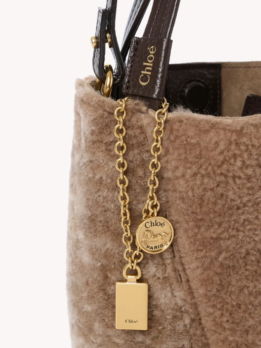 Shearling Spin Tote Bag