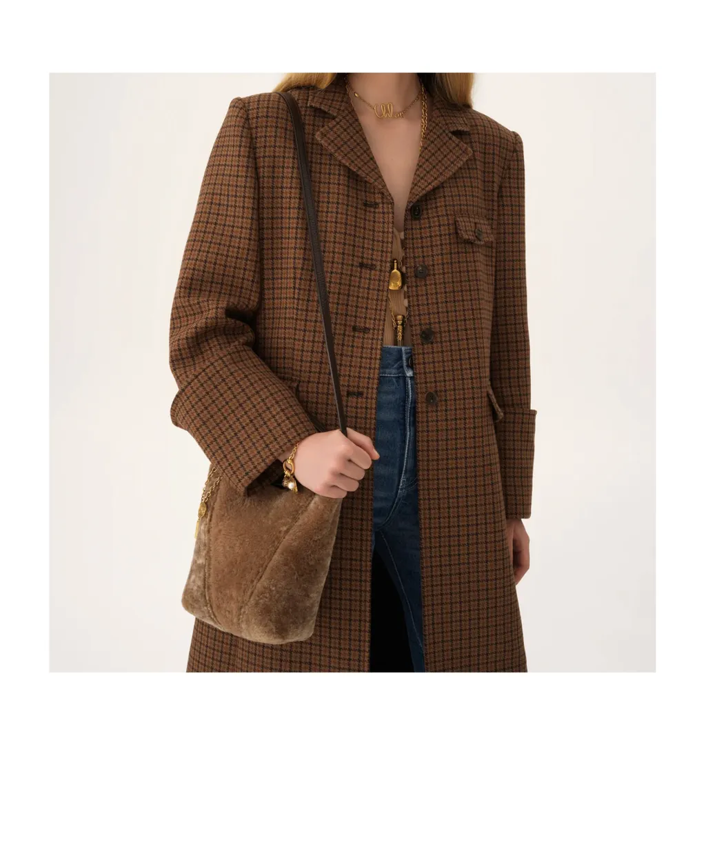 Shearling Spin Tote Bag