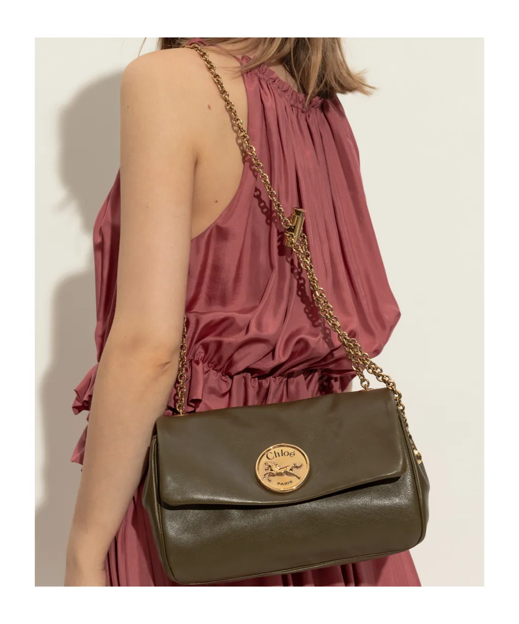 Heritage Logo Plaque Medium Shoulder Bag