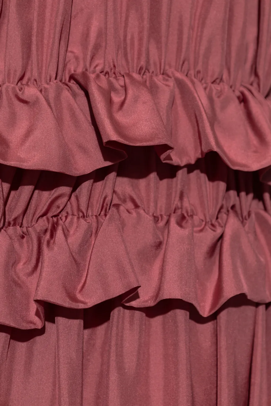 Ruffle Detailed Halter-Neck Dress