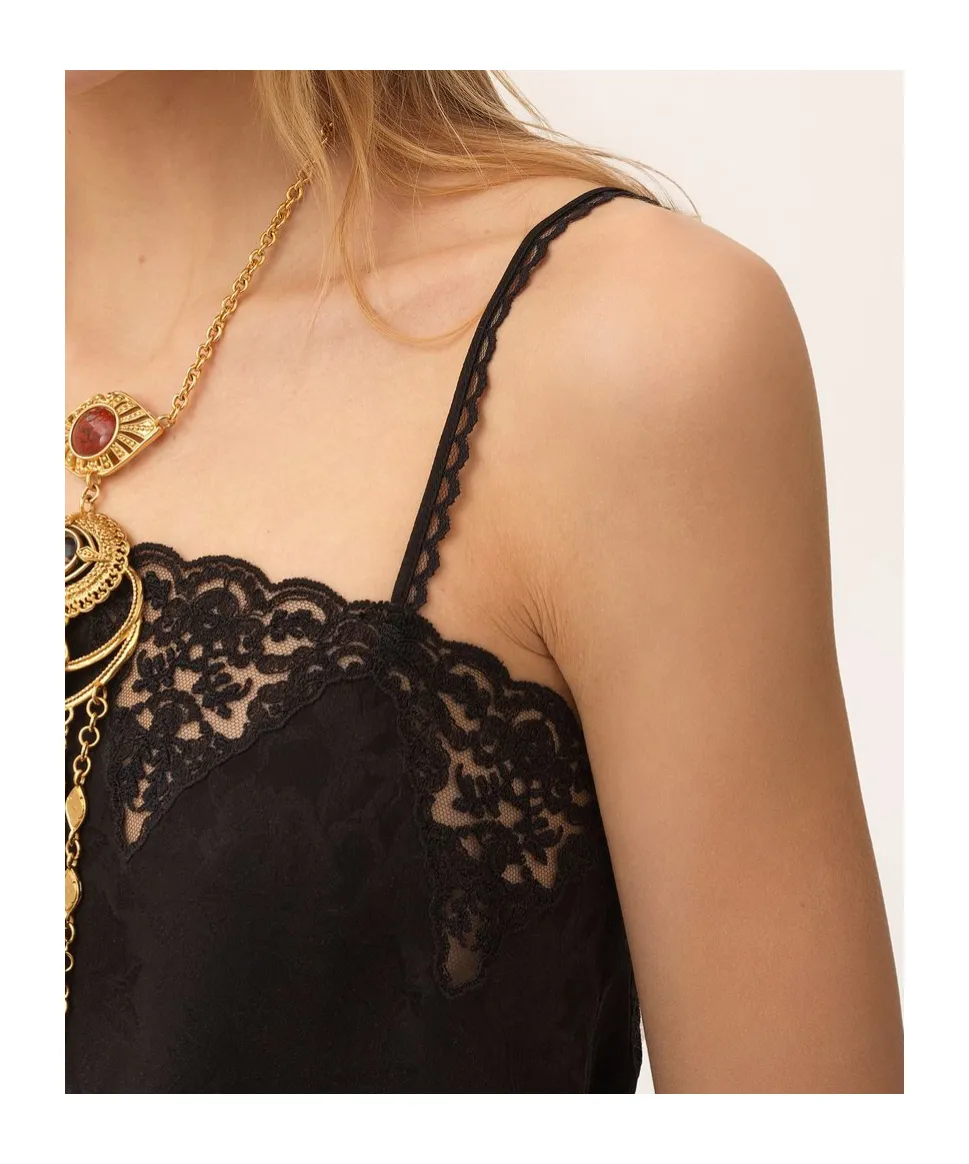 Lace Spaghetti Strap Top