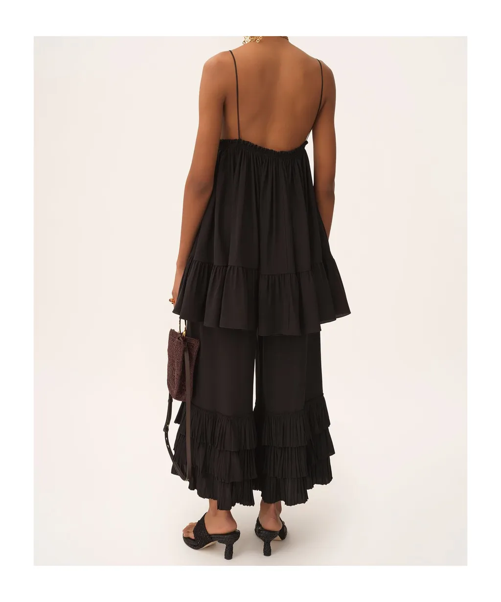 Tie Detailed V-Neck Dress