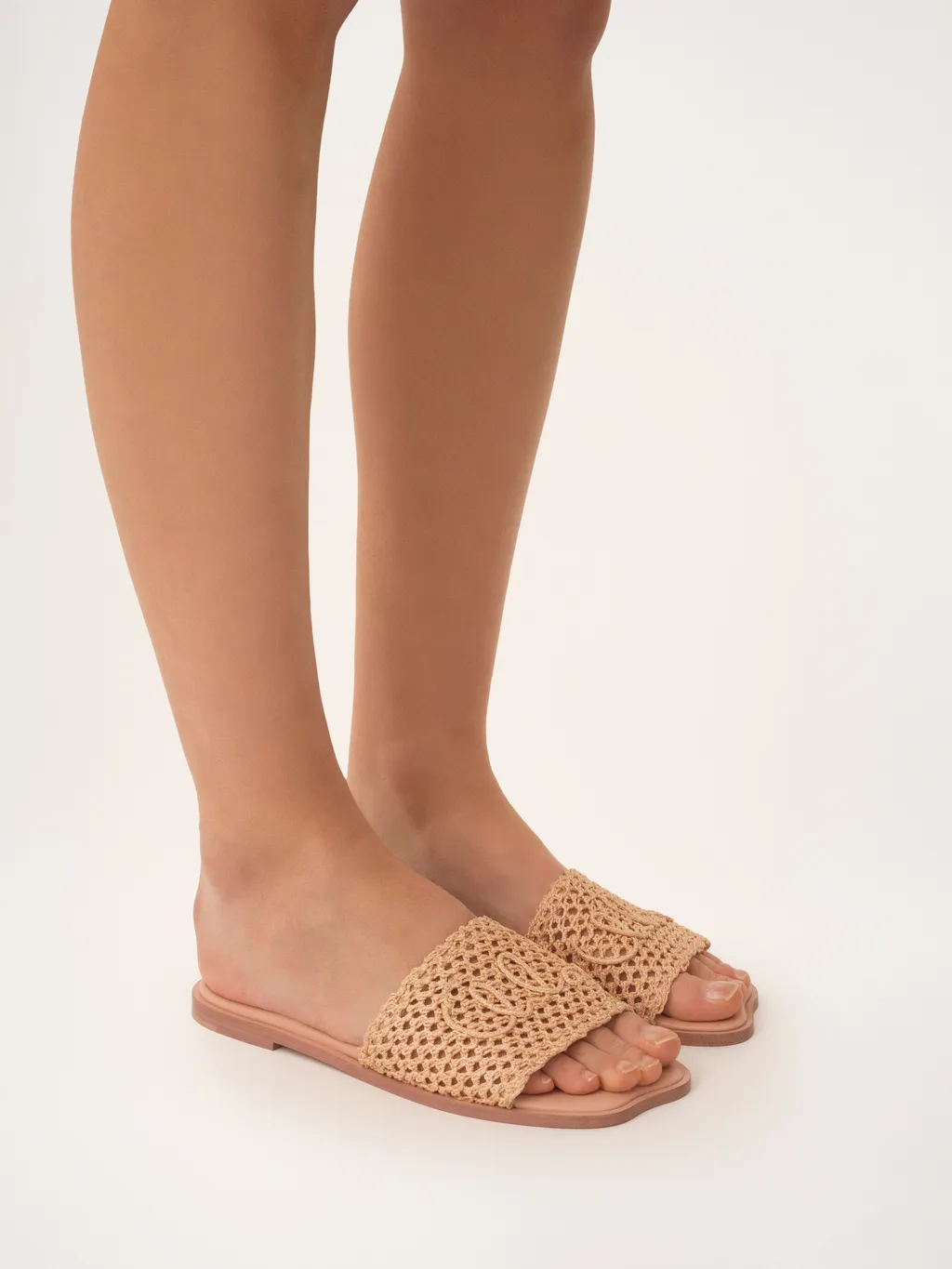 Flower Crocheted Slides