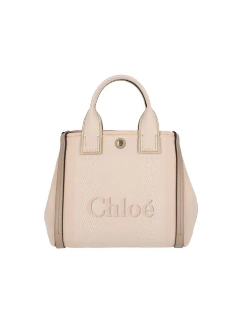 Carry Logo Detailed Small Tote Bag