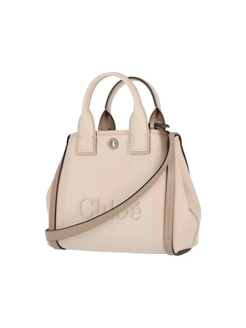 Carry Logo Detailed Small Tote Bag