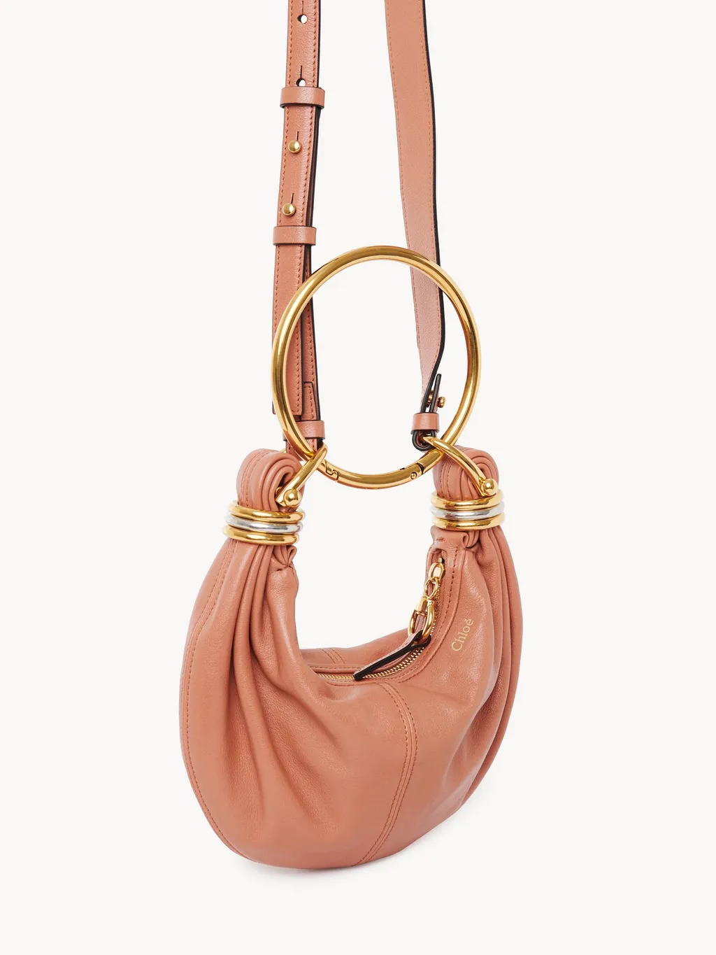 Bracelet Detailed Mini Hobo Bag