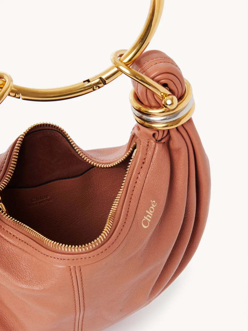 Bracelet Detailed Mini Hobo Bag