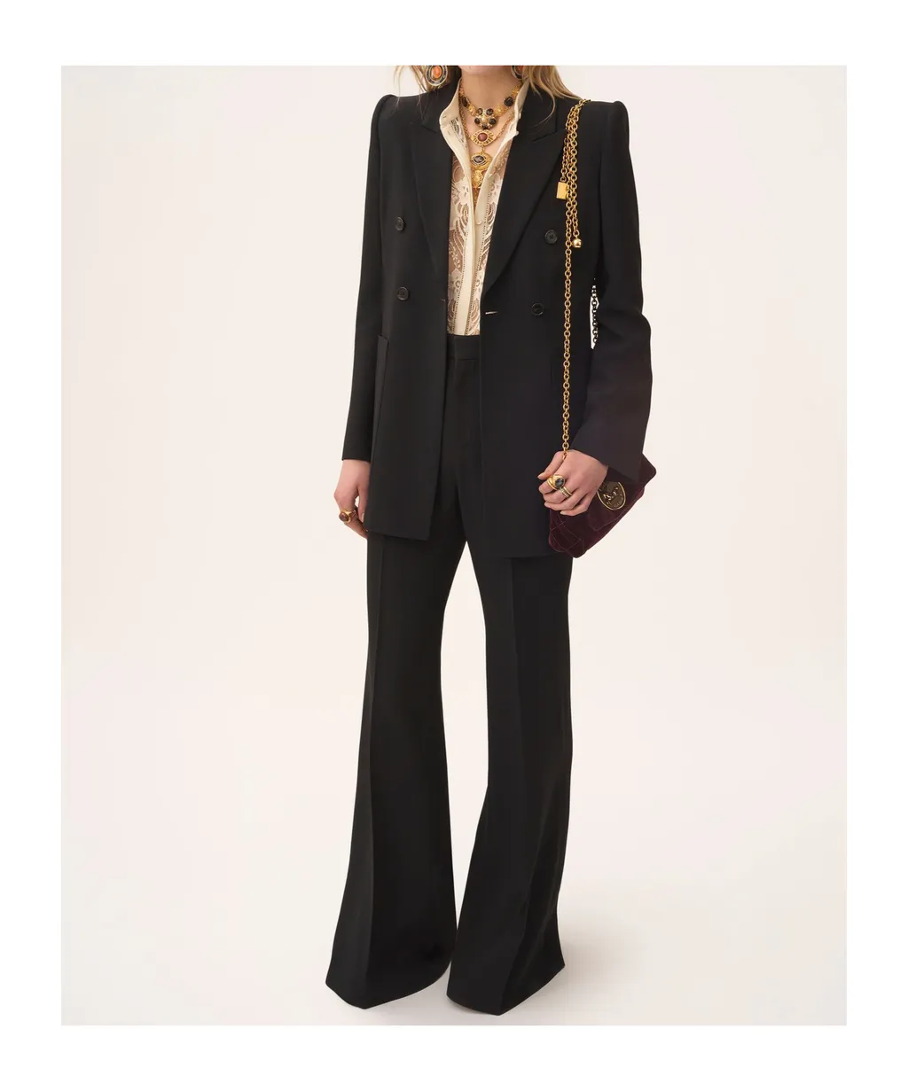 Double-Breasted Tailored Blazer