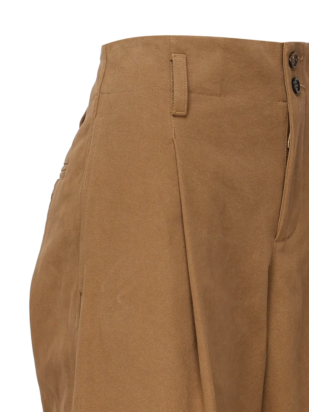 Front-Zipped Belt-Looped Trousers