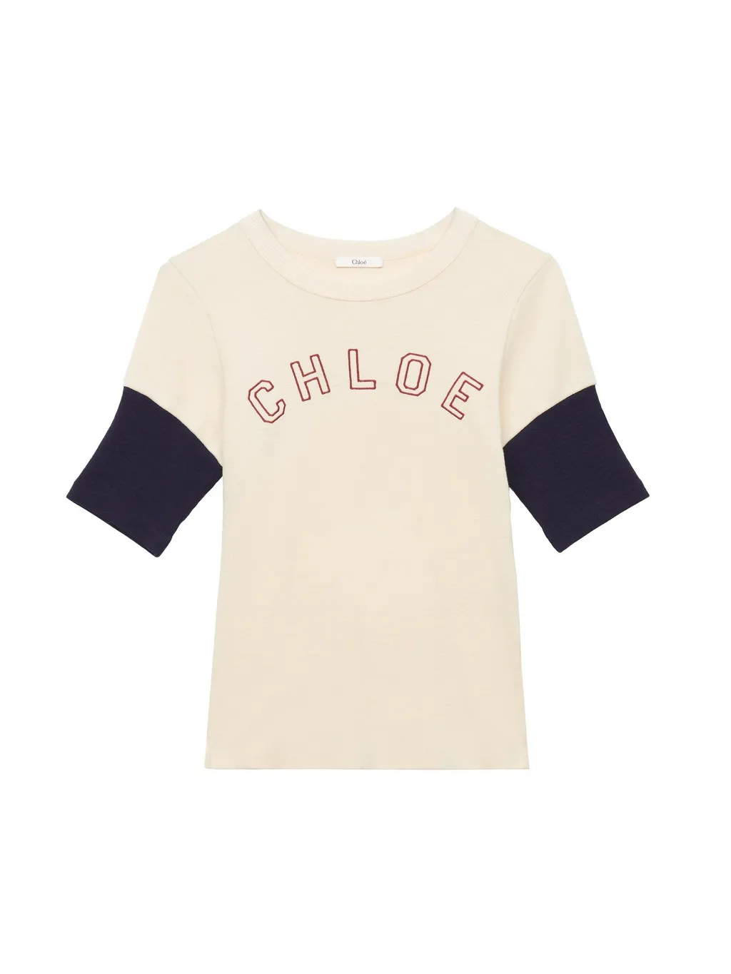 Contrast Sleeved Crewneck T-Shirt