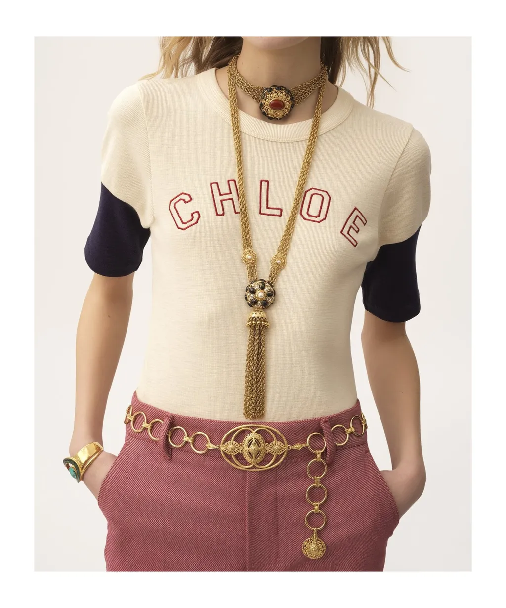 Contrast Sleeved Crewneck T-Shirt