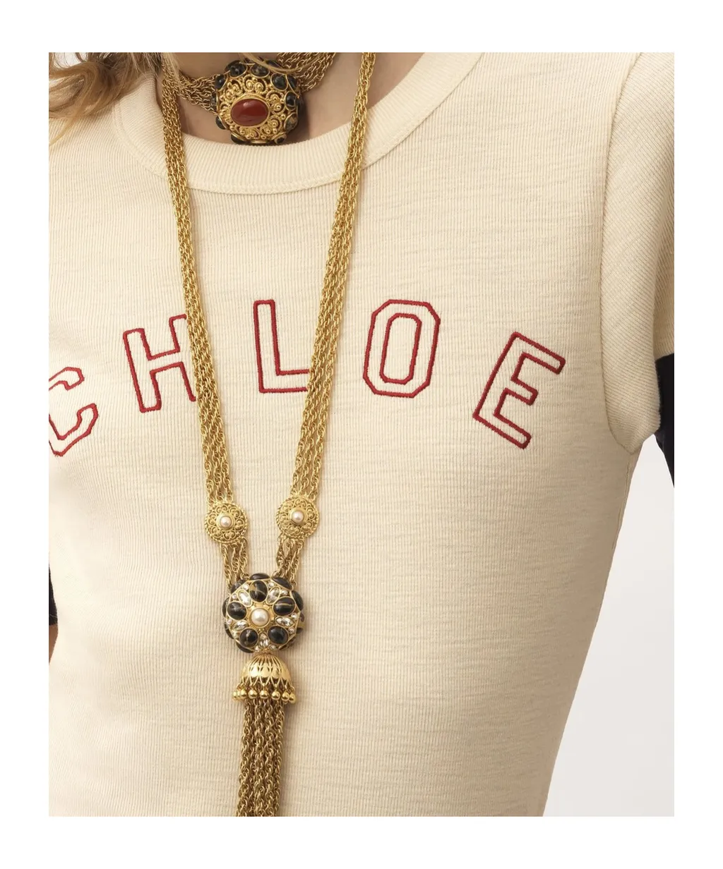 Contrast Sleeved Crewneck T-Shirt