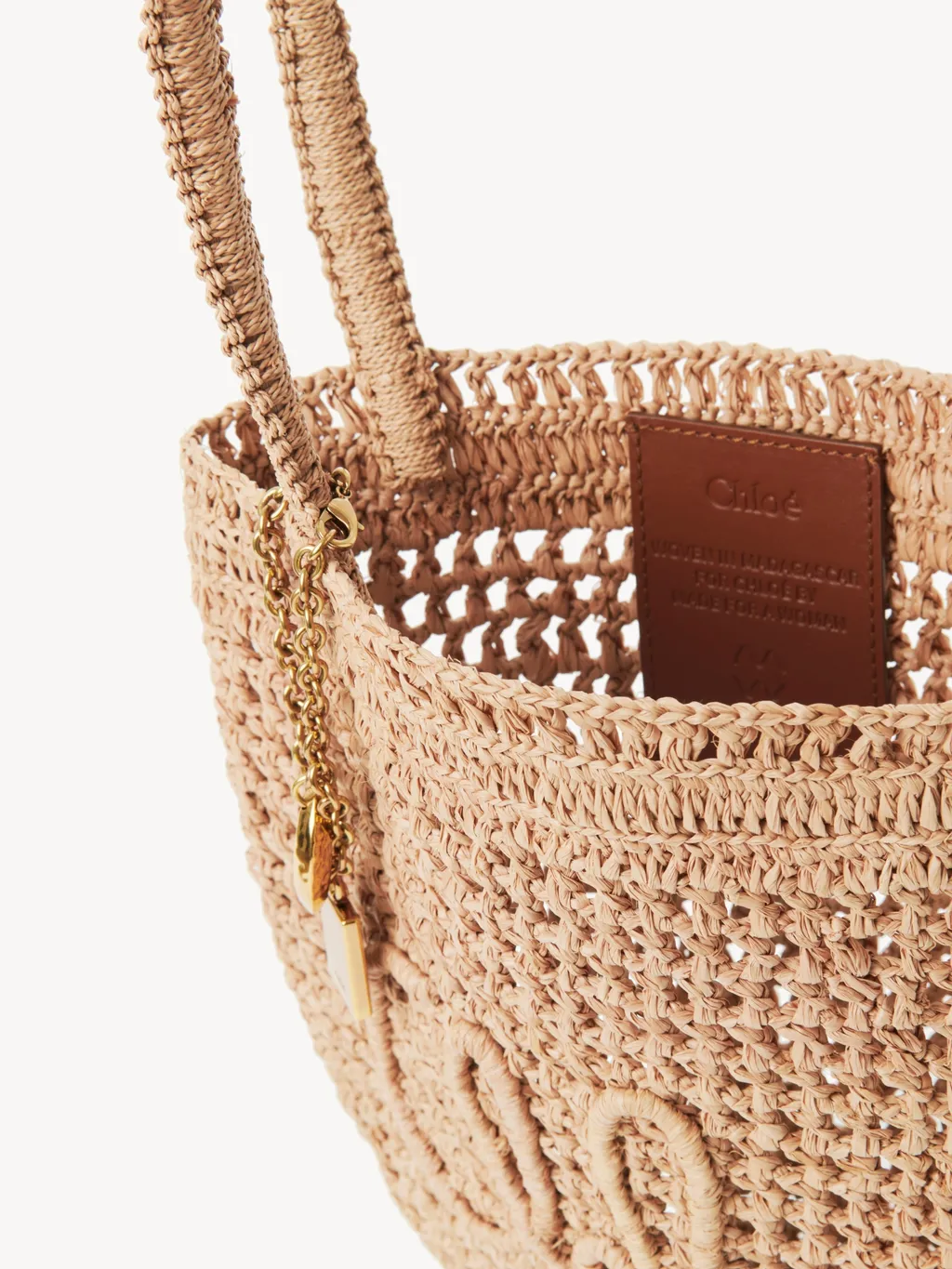 Small Summer Banana Raffia Tote Bag
