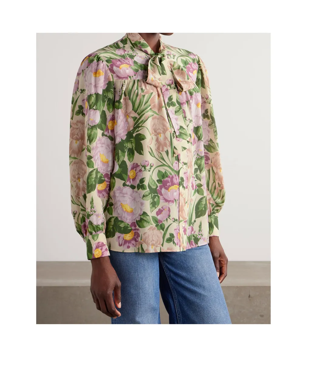 Floral Print Long-Sleeve Shirt