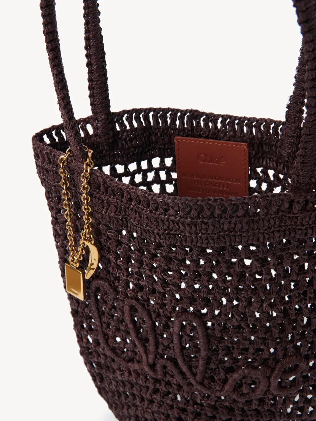 Small Summer Banana Raffia Tote Bag