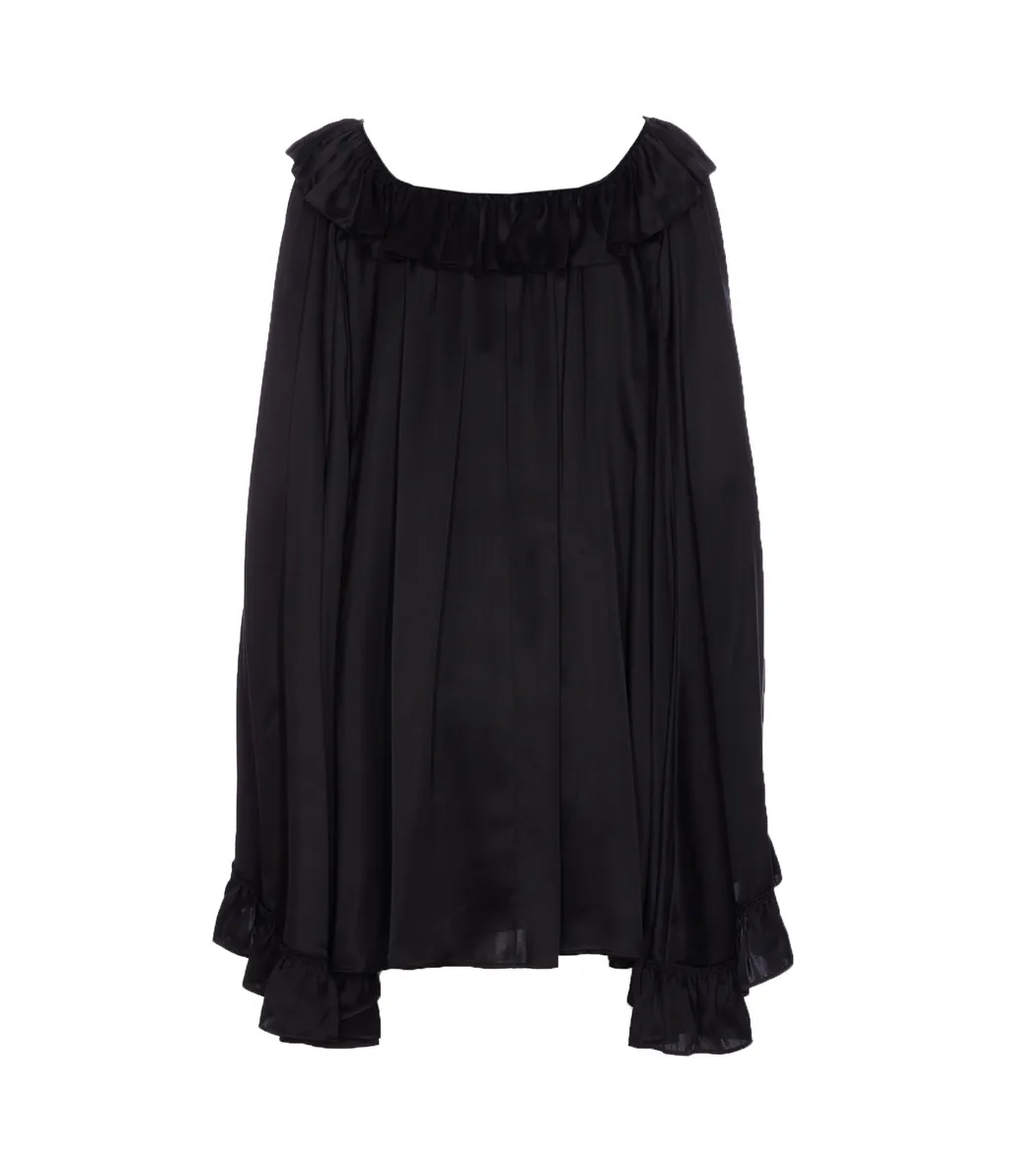 Ruffled Oversized Blouse