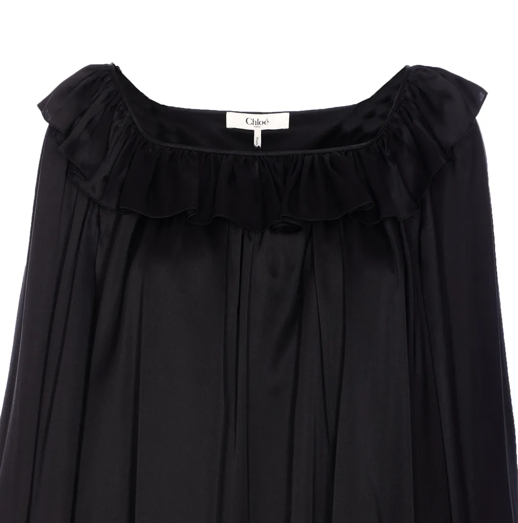 Ruffled Oversized Blouse