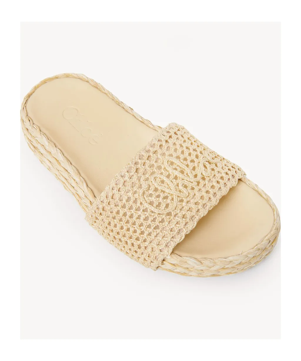 Isla Raffia-Effect Slides