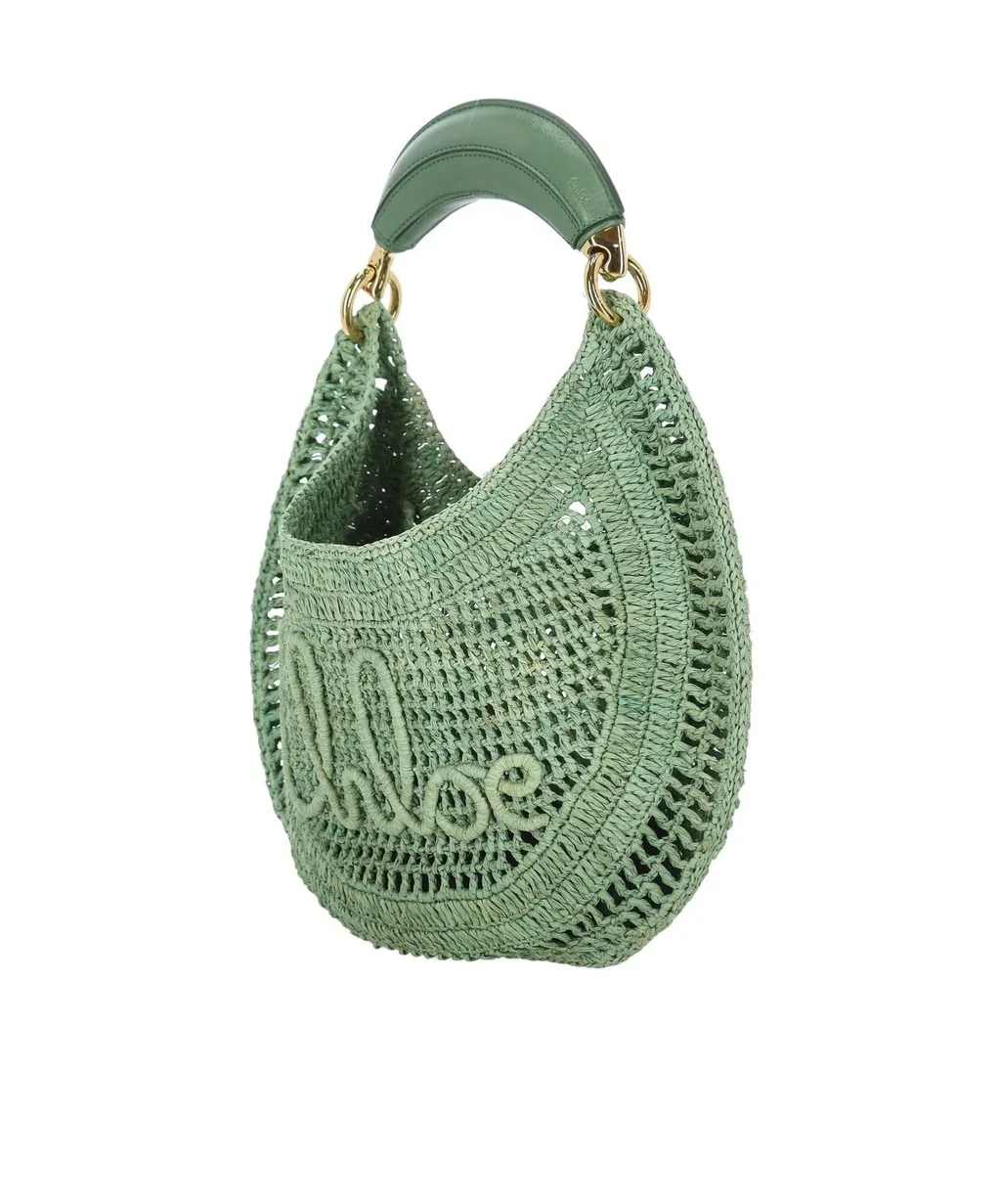 Summer Banana Woven Top Handle Bag