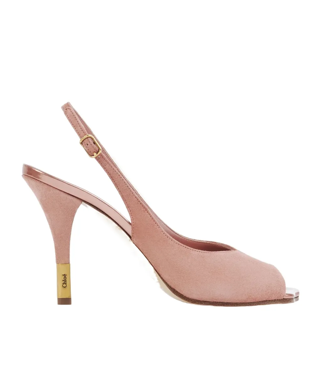Heeled Flower Sandals