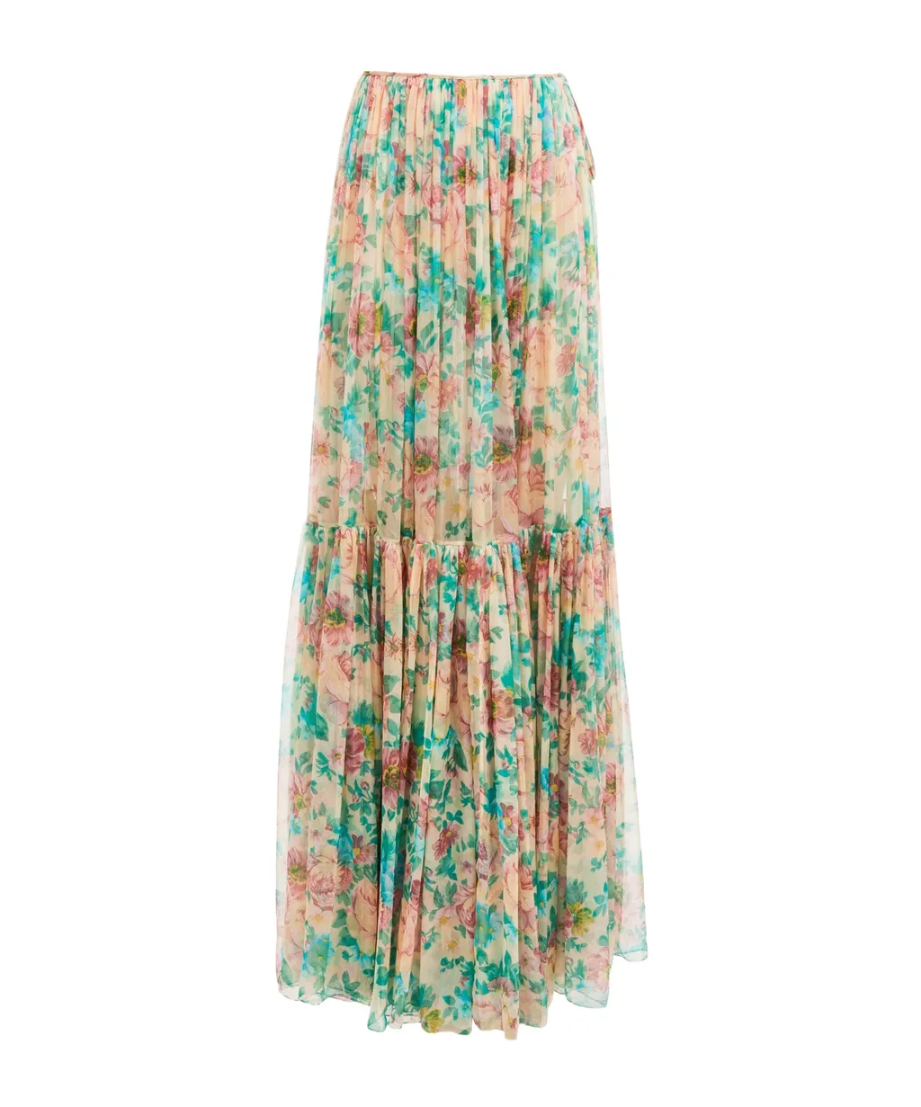 Gathered Maxi Skirt
