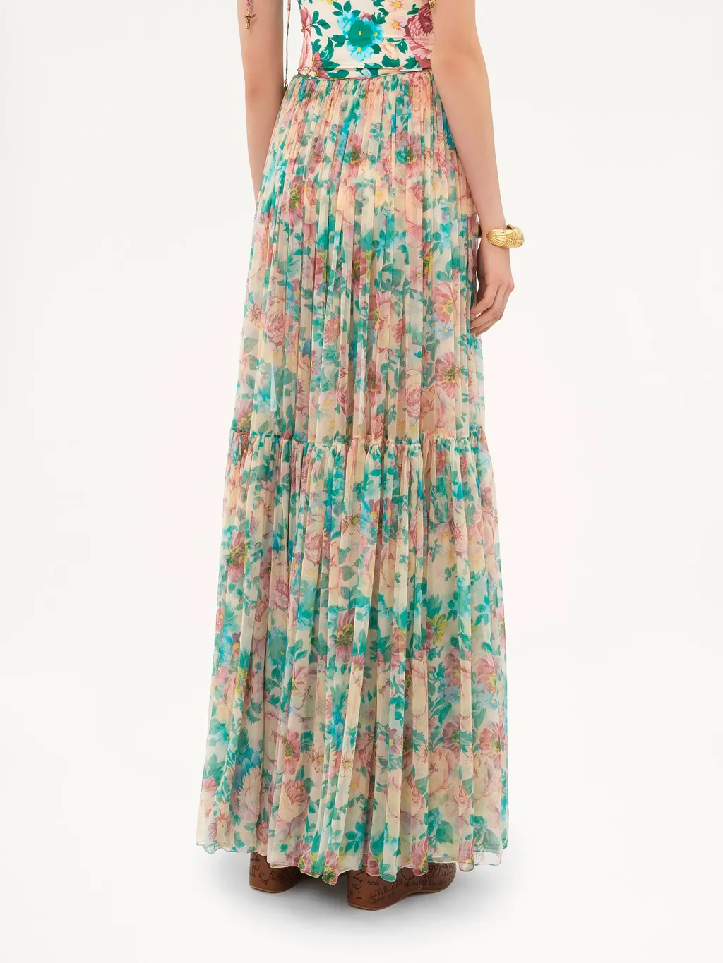 Gathered Maxi Skirt