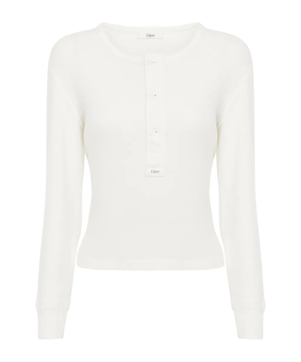 Ribbed Henley Shirt