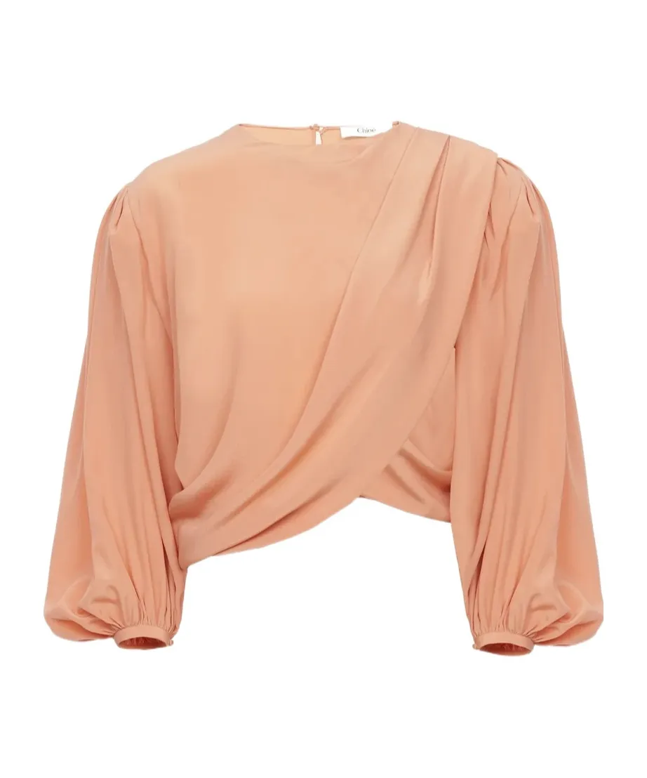 Draped Cropped Top