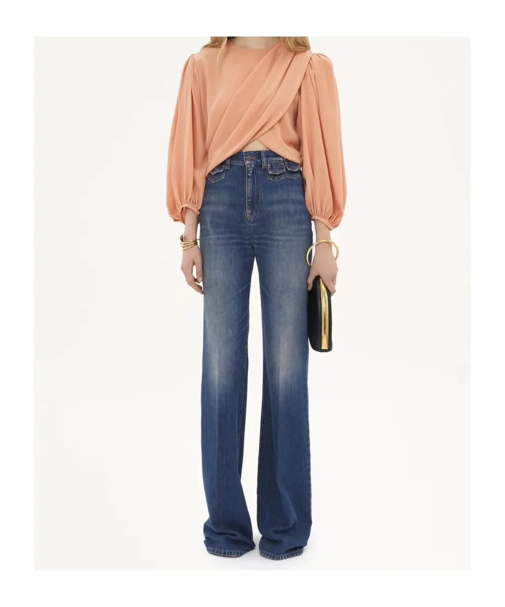 Draped Cropped Top