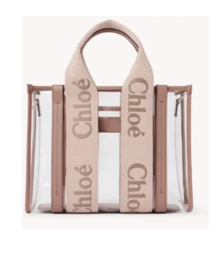 Woody Logo Detailed Tote Bag