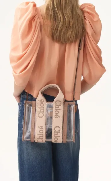 Woody Logo Detailed Tote Bag