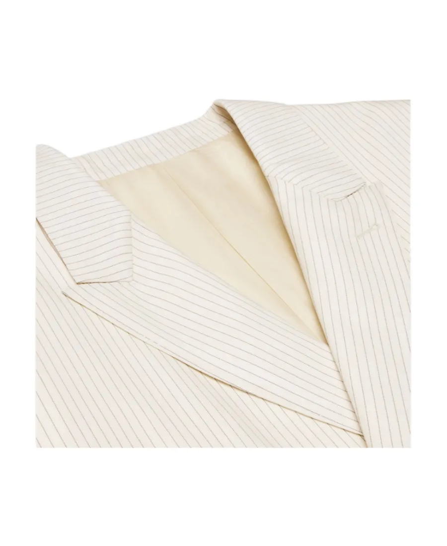 Jude Jacket In Lightweight Striped Wool