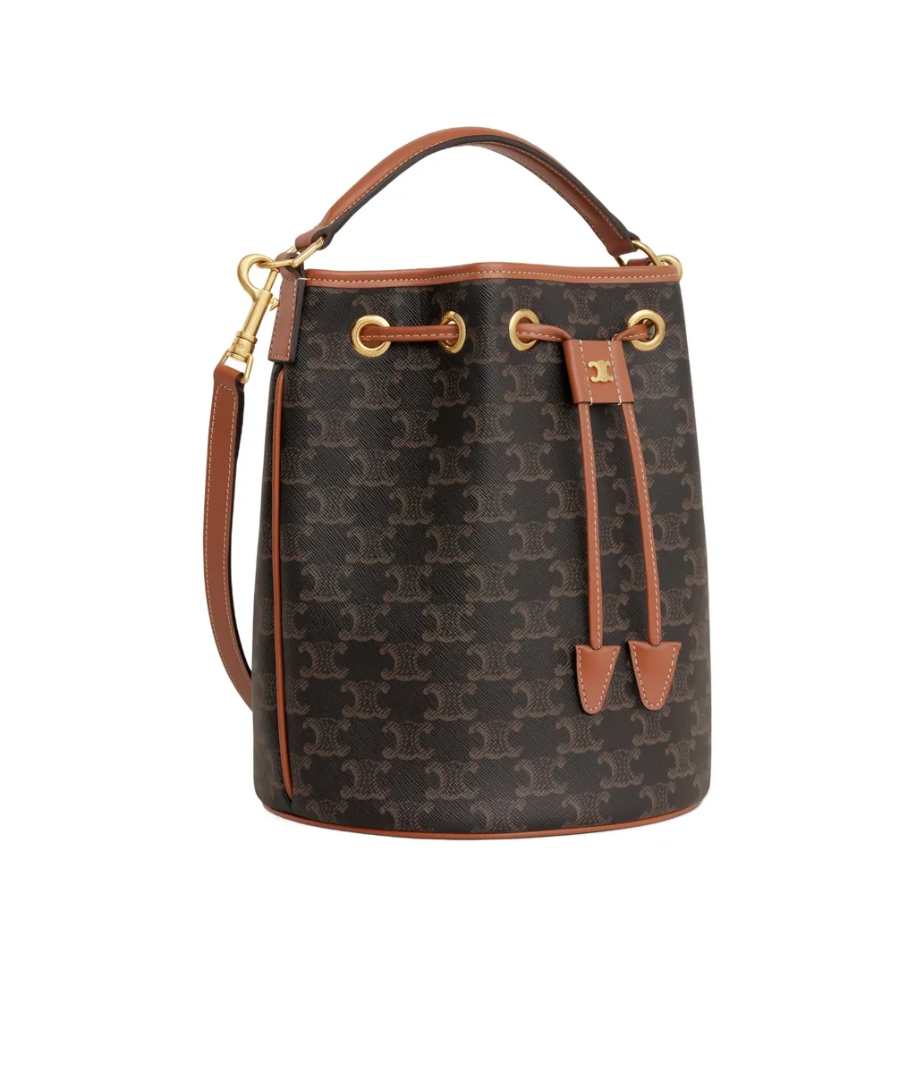 Clara Bag In Triomphe Canvas And Calfskin