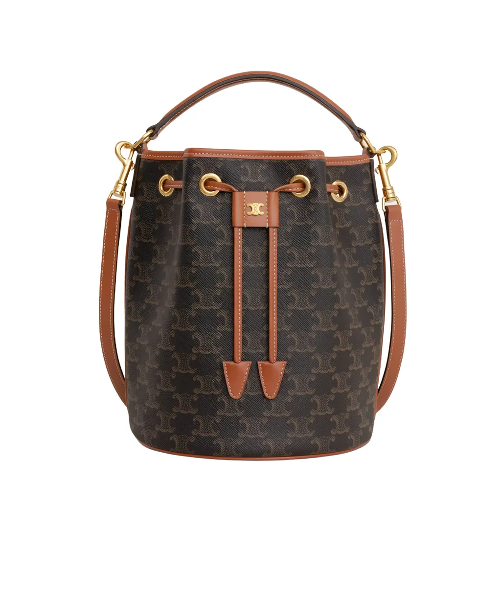 Clara Bag In Triomphe Canvas And Calfskin