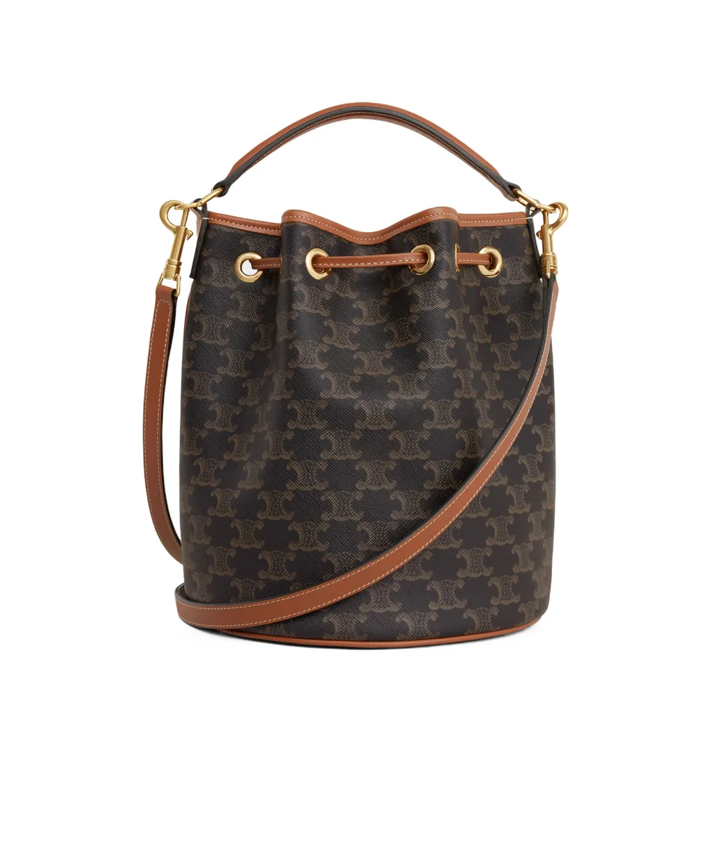 Clara Bag In Triomphe Canvas And Calfskin