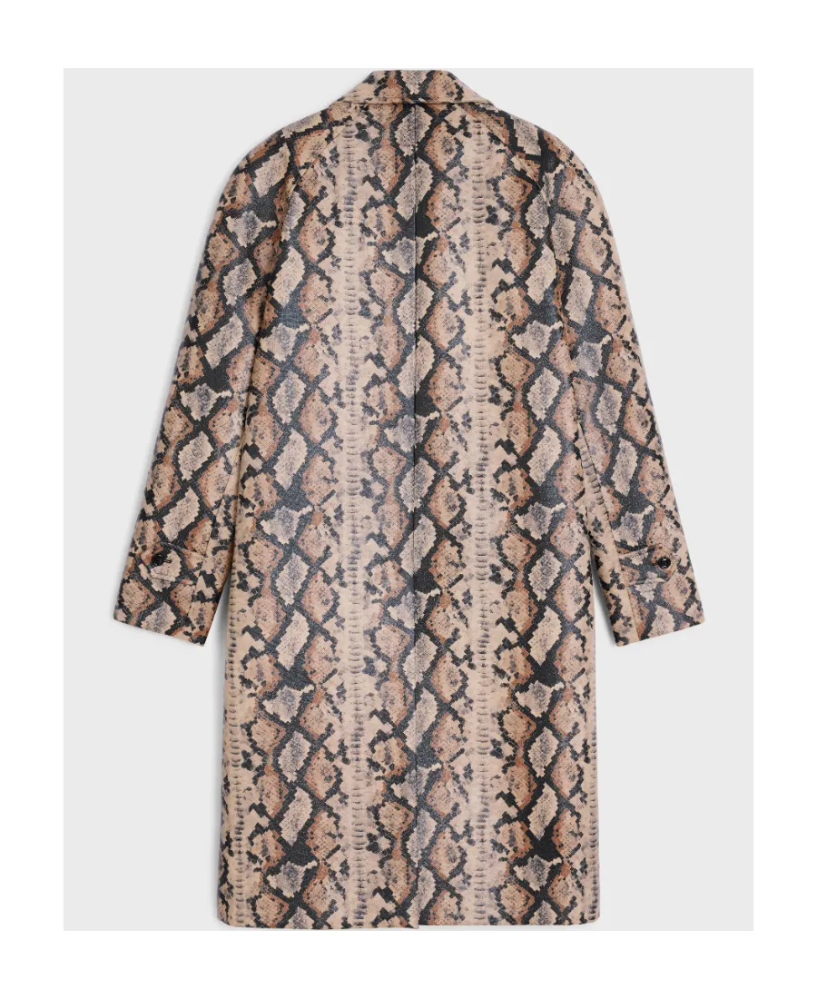 Oversized Python Mac Coat