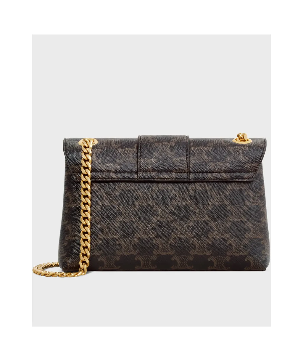 Teen Celine Victoire Bag In Triomphe Canvas