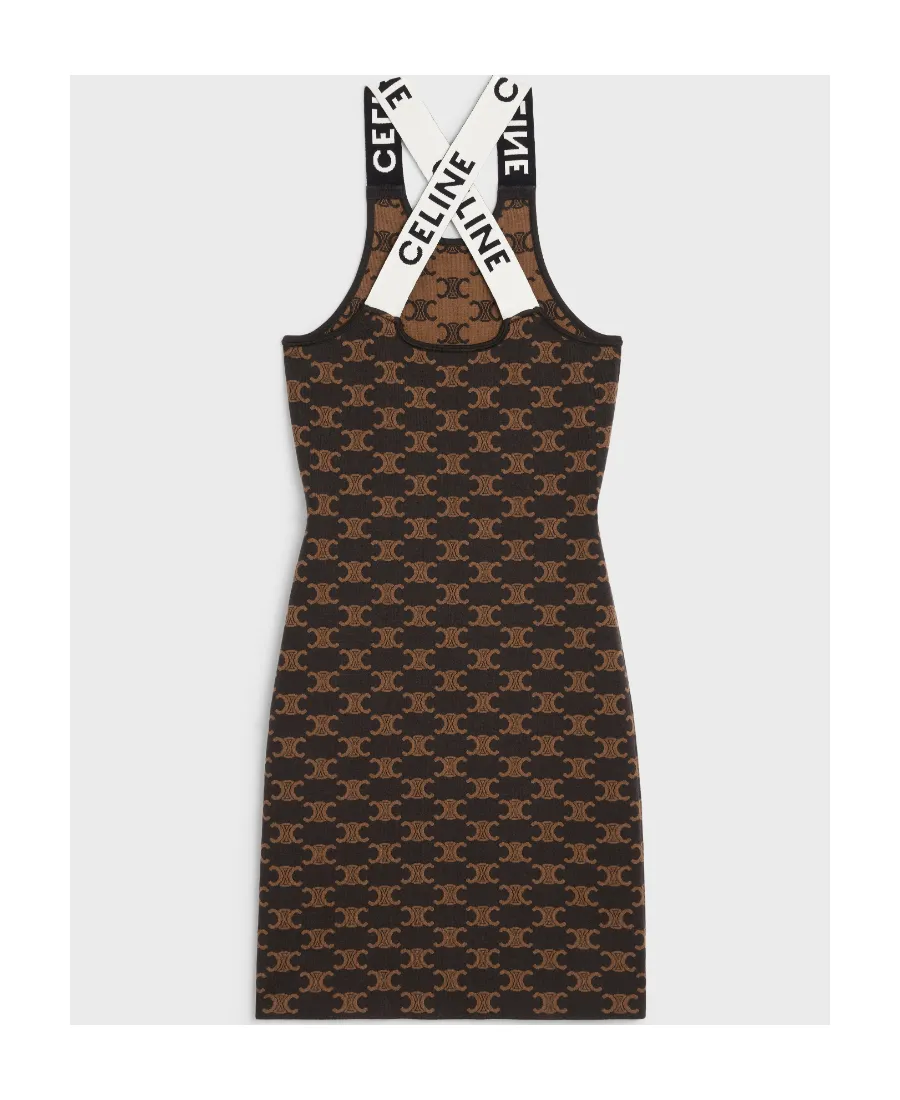 Dress In Monogram Silk Cotton
