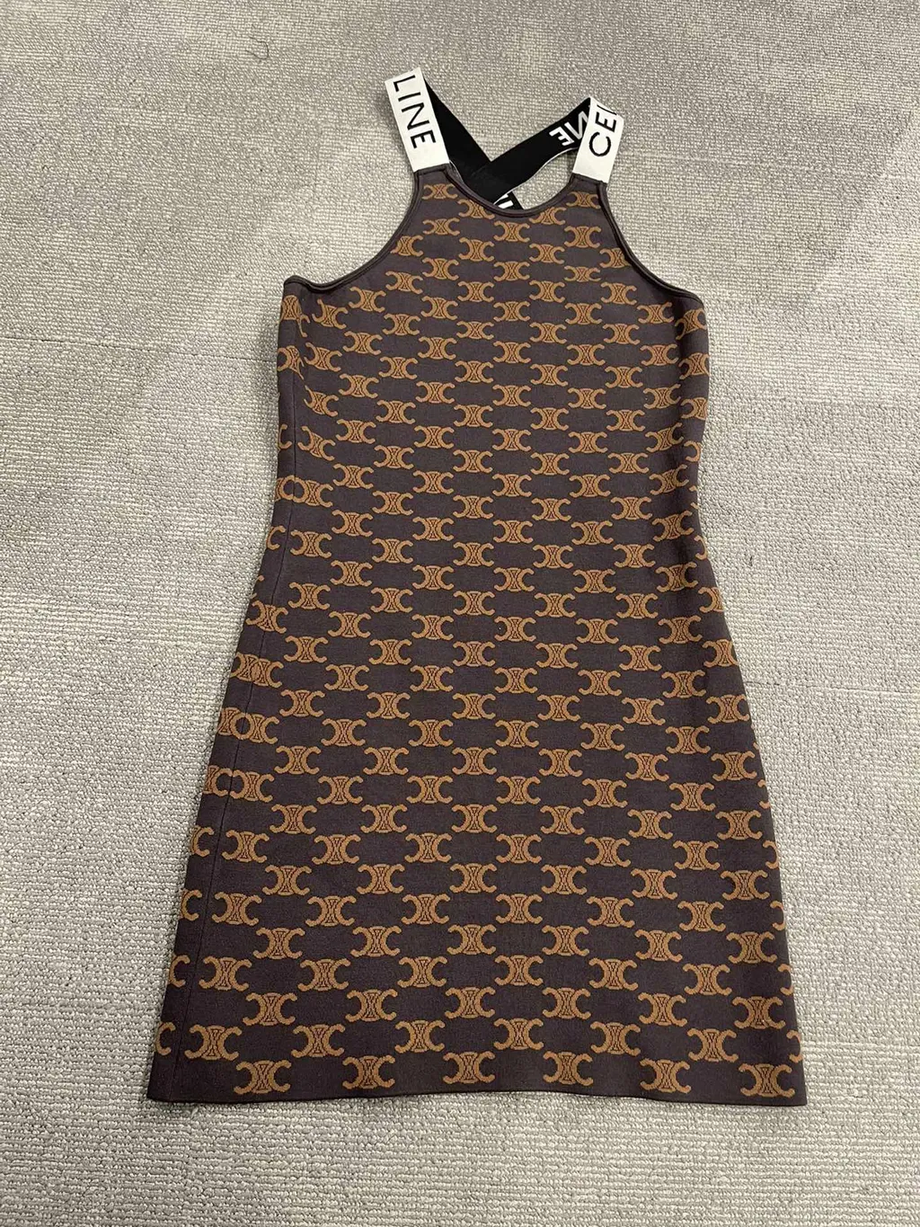 Dress In Monogram Silk Cotton