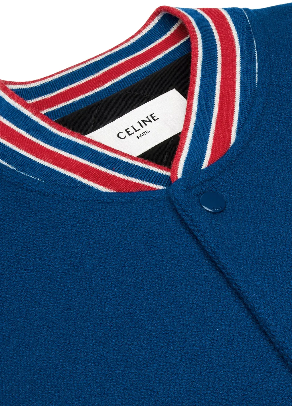 Varsity Jacket In Textured Wool