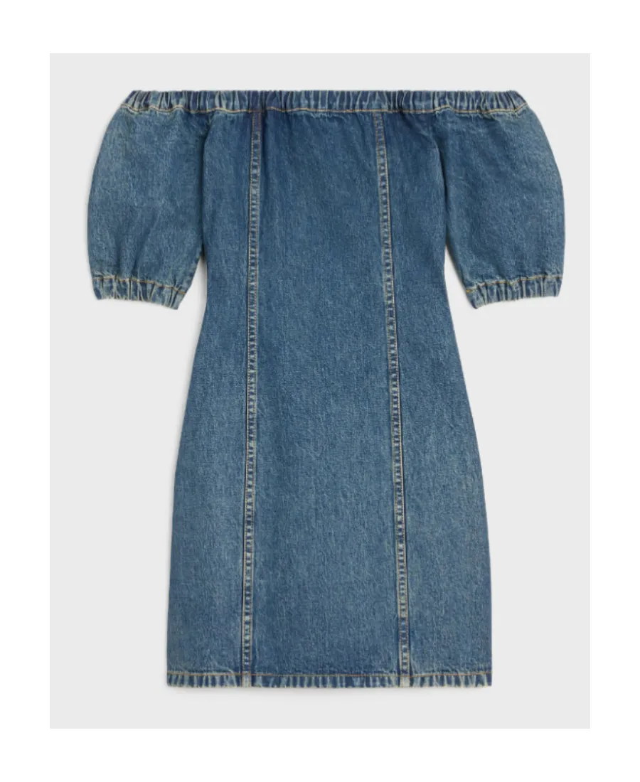 Strapless Denim Dress