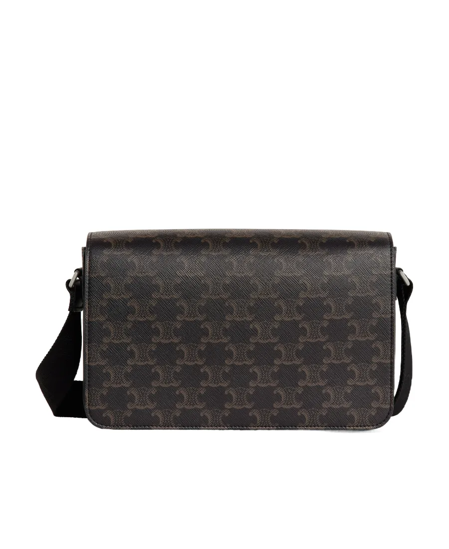 Flap Messenger In Triomphe Canvas And Calfskin