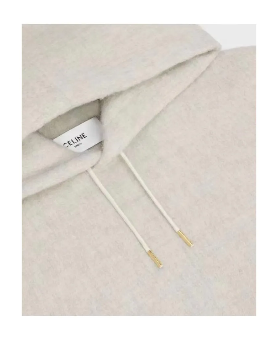 Long Hoodie In Brushed Llama