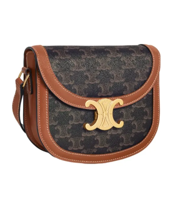 Teen Besace Triomphe In Triomphe Canvas And Calfskin