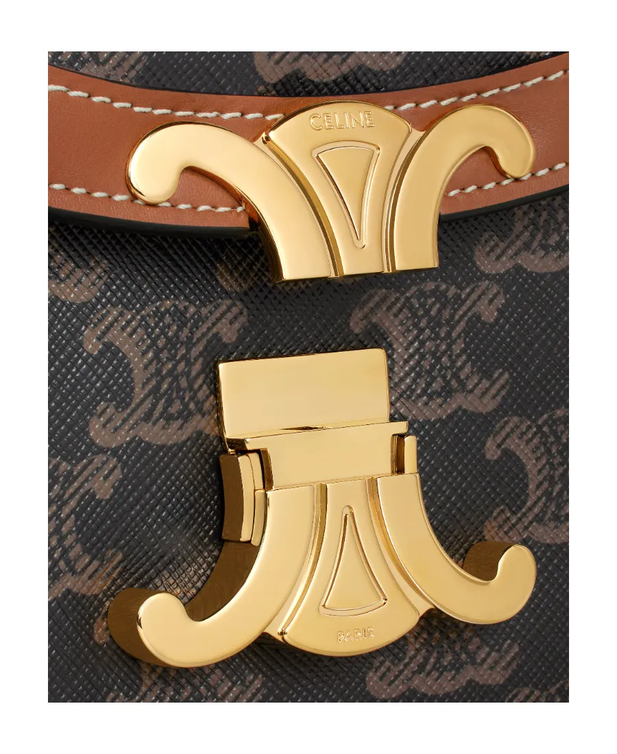 Teen Besace Triomphe In Triomphe Canvas And Calfskin