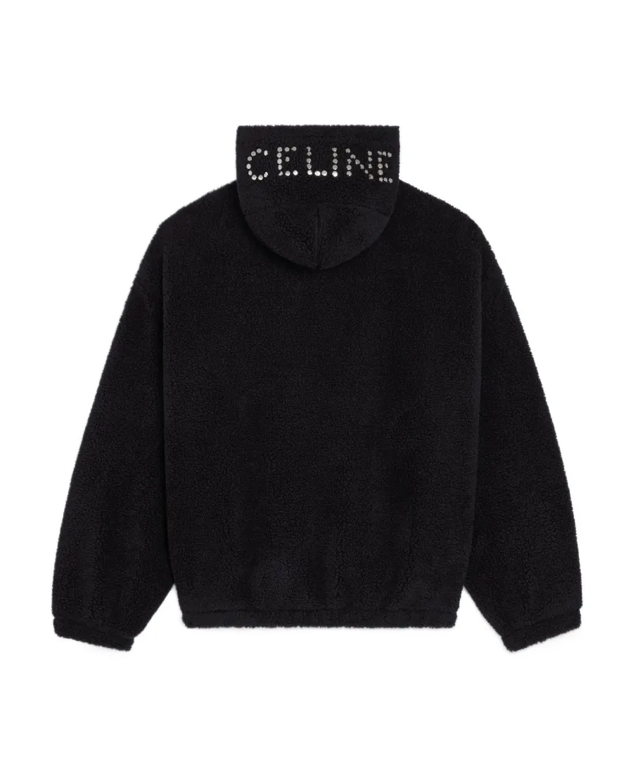 Zipped Hoodie In Fleece