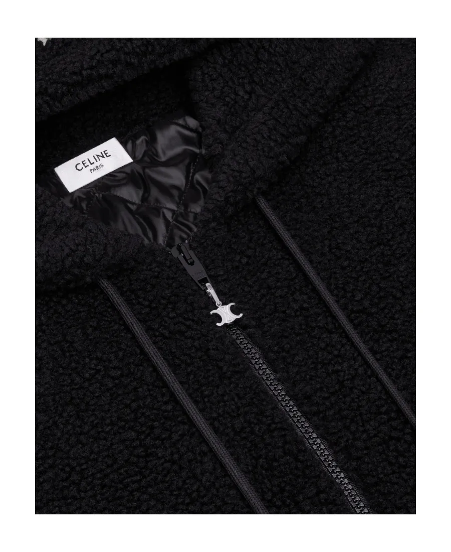 Zipped Hoodie In Fleece